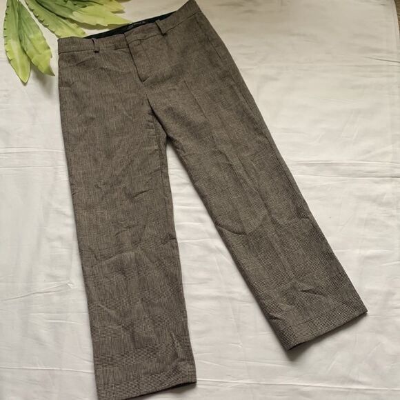 🌟zara Kitty Brown Wool Ankle Pants🌟 - Picture 1 of 7